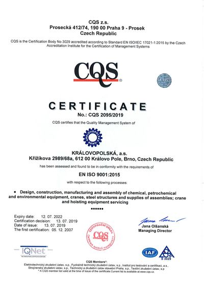 ISO 9001_en | Certifikace a oprávnění pro výrobu