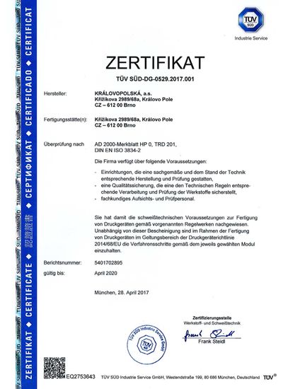 AD-2000_Merkblatt_Exp_04-2020_DE-1 | Certifikace a oprávnění pro výrobu