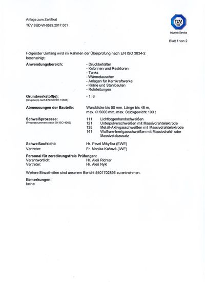 AD-2000_Merkblatt_Exp_04-2020_Welding_DE-2 | Certifikace a oprávnění pro výrobu