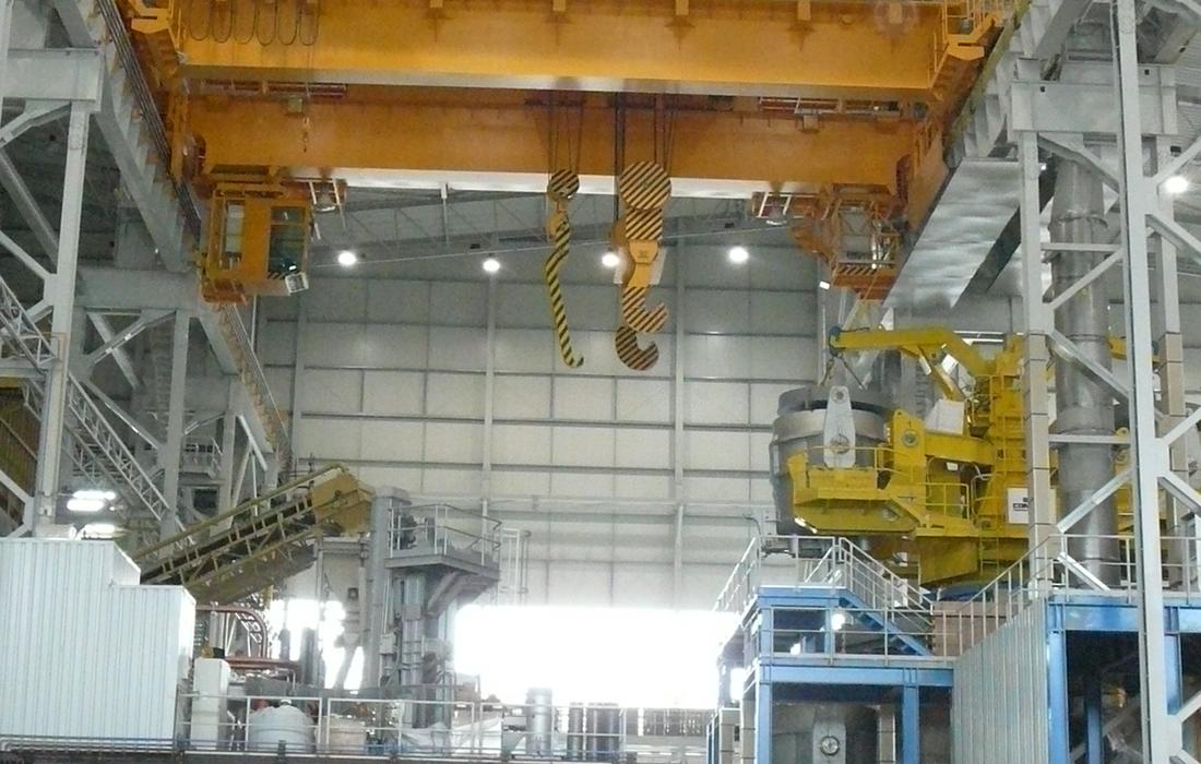 Crane 130/40/10 t x 21 m - production of cranes